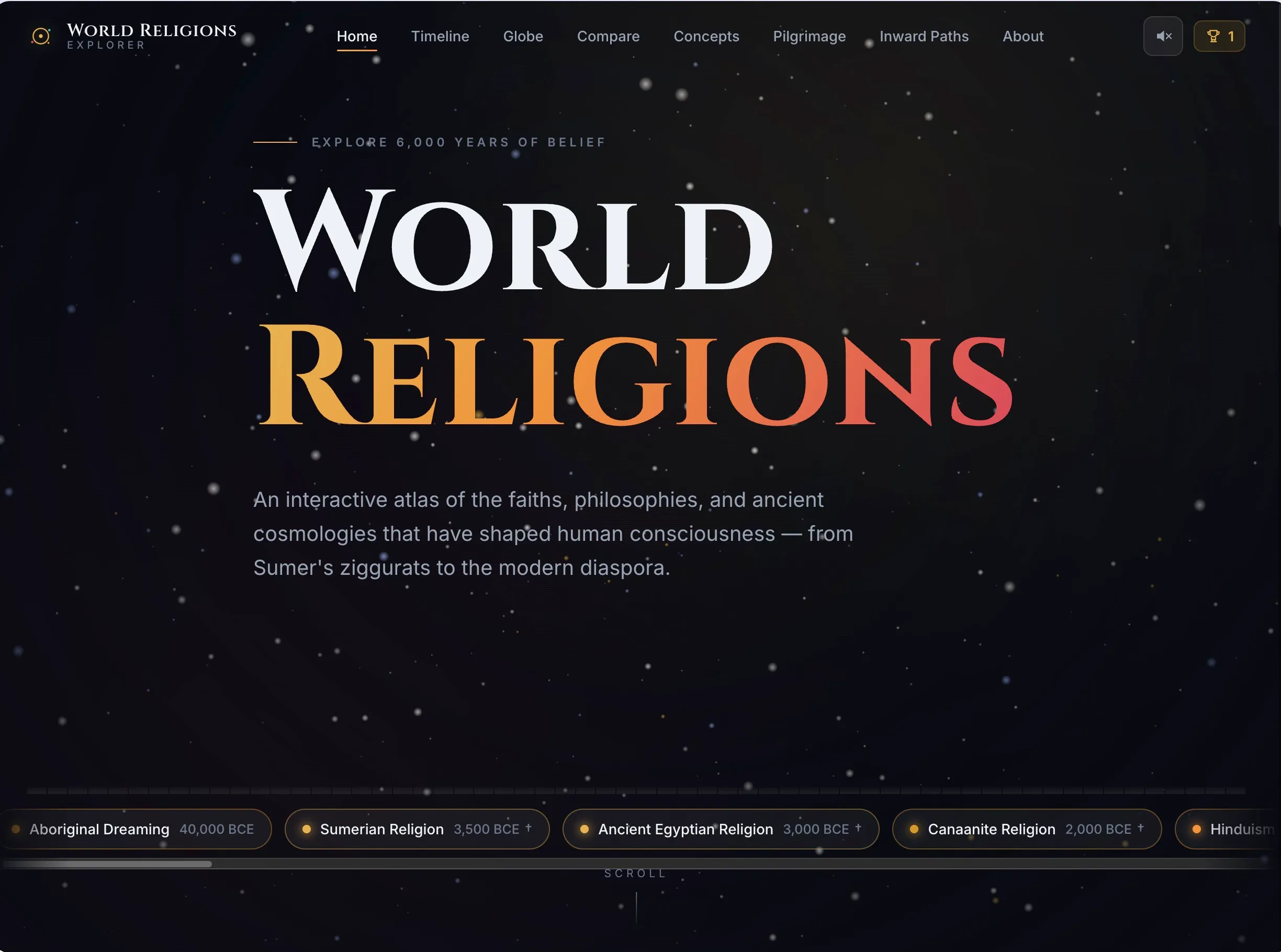 Religions screenshot