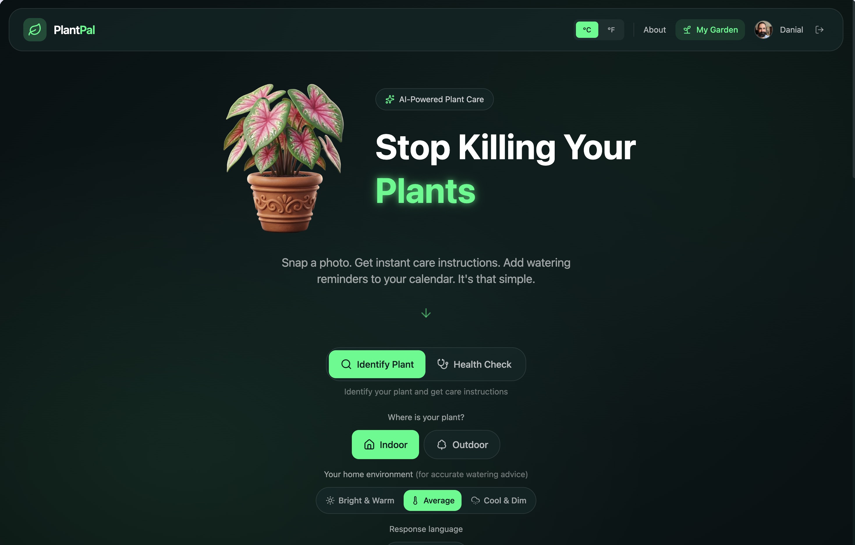 PlantPal screenshot