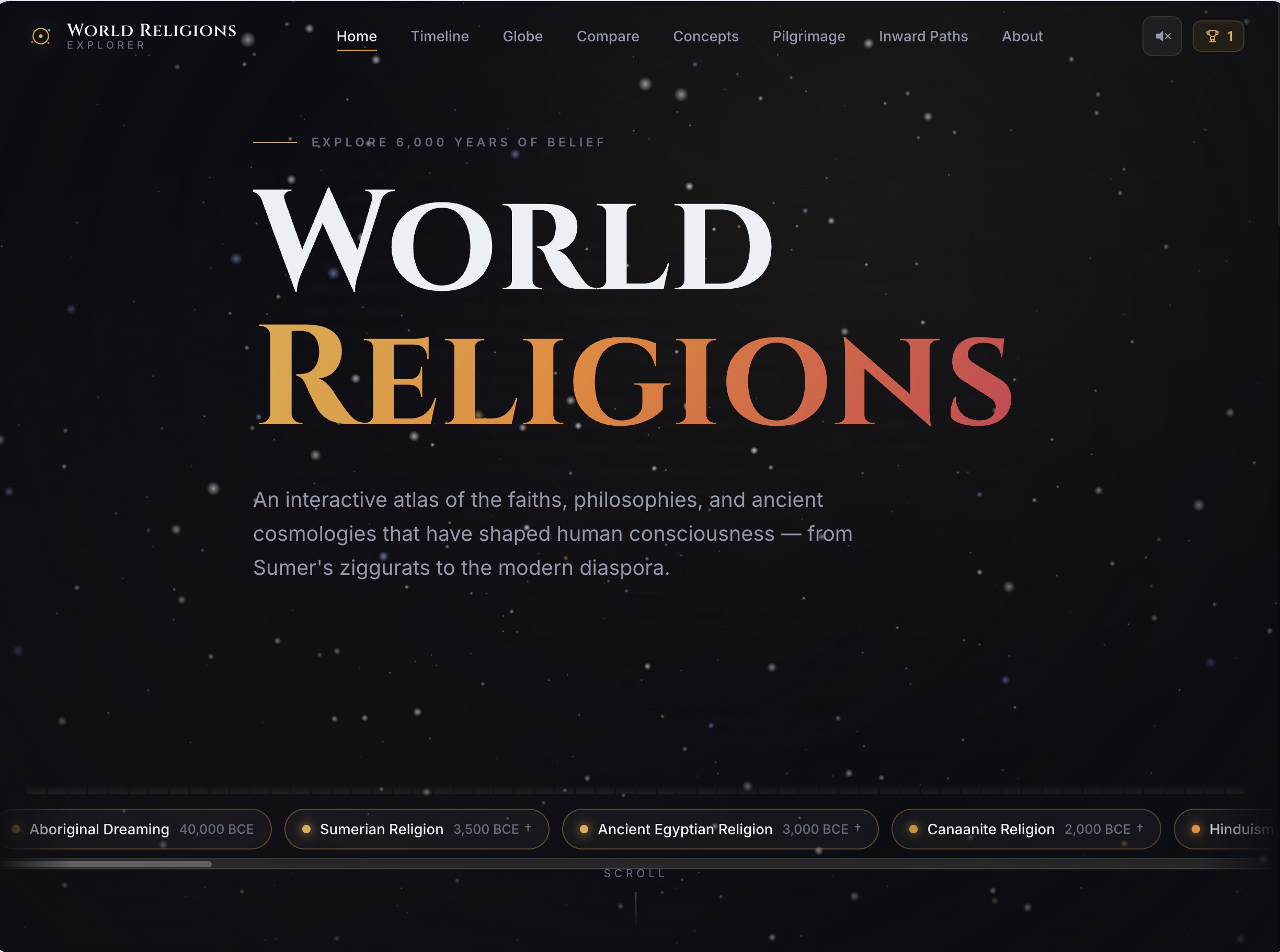 Religions screenshot
